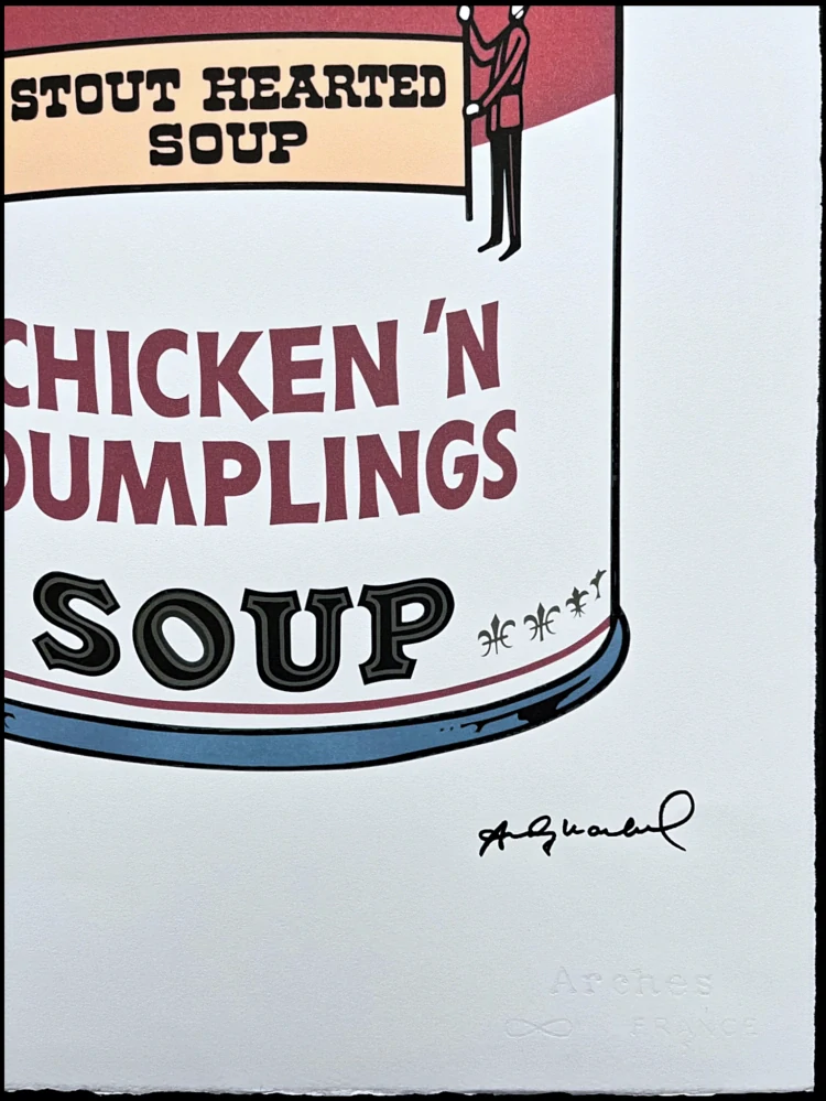 Andy Warhol - Campbell's Soup Chicken'n Dumplings 55/100 - edice Leo Castelli s certifikátem