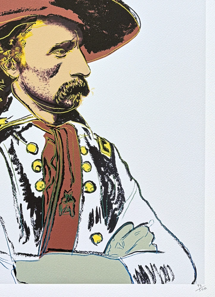 Andy Warhol - General Custer 93/500 - signováno, 50x50cm, limitovaná edice CMOA s certifikátem