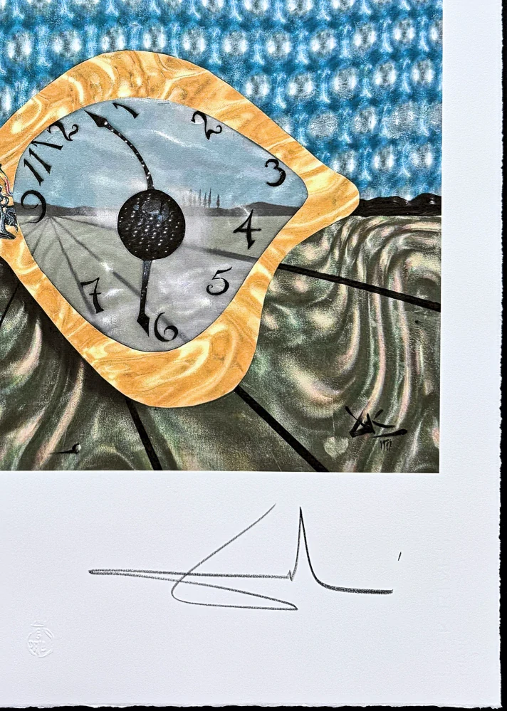 Salvador Dalí - The Eye of Time - signováno, limitovaná edice, 50x66cm