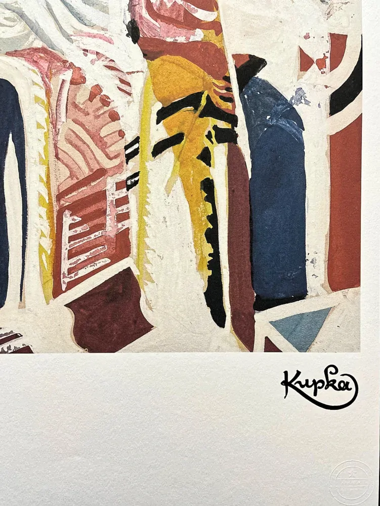 František Kupka - Tržiště 120/350 - limitovaná edice s certifikátem, 50x70cm