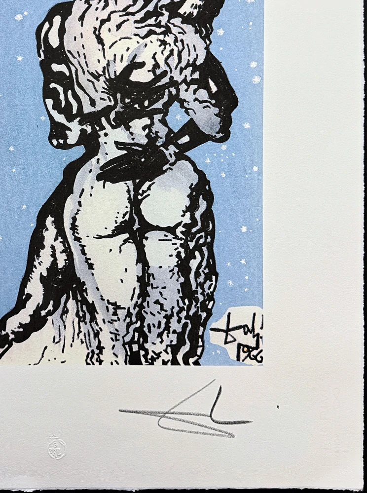 Salvador Dalí - Hugging - signováno, limitovaná edice, 50x66cm