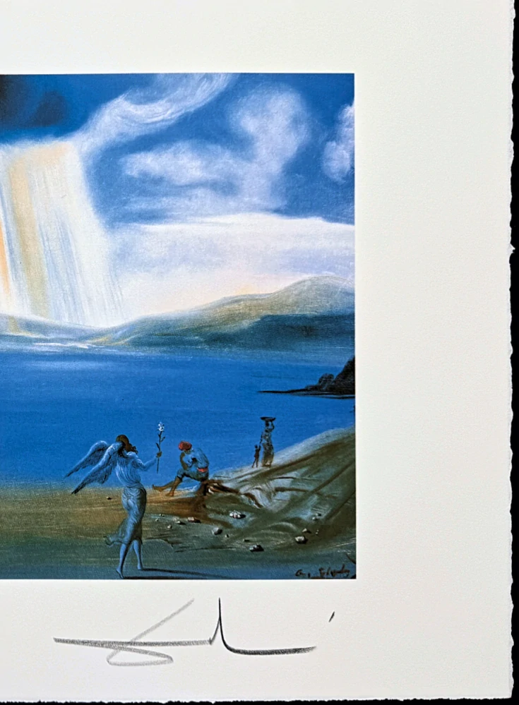 Salvador Dalí - Landscape near Port Lligat - signováno, limitovaná edice, 66x50cm