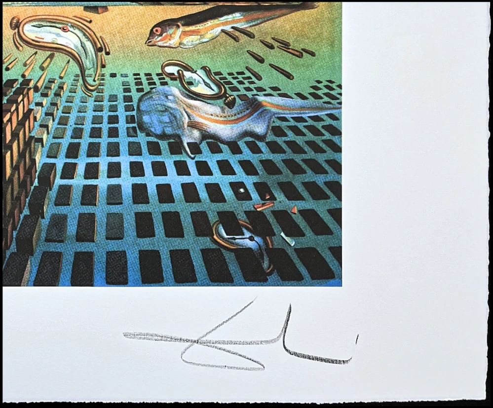 Salvador Dalí - The Disintegration of the Peristence of Memory - signováno, limitovaná edice, 50x66cm