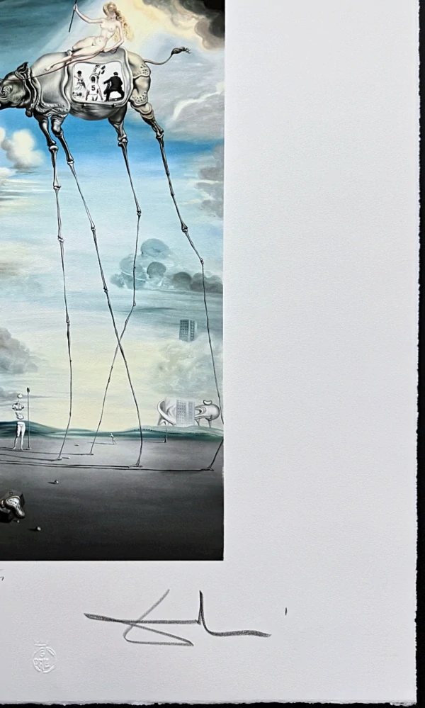 Salvador Dalí - Celestial Ride - signováno, limitovaná edice, 50x66cm