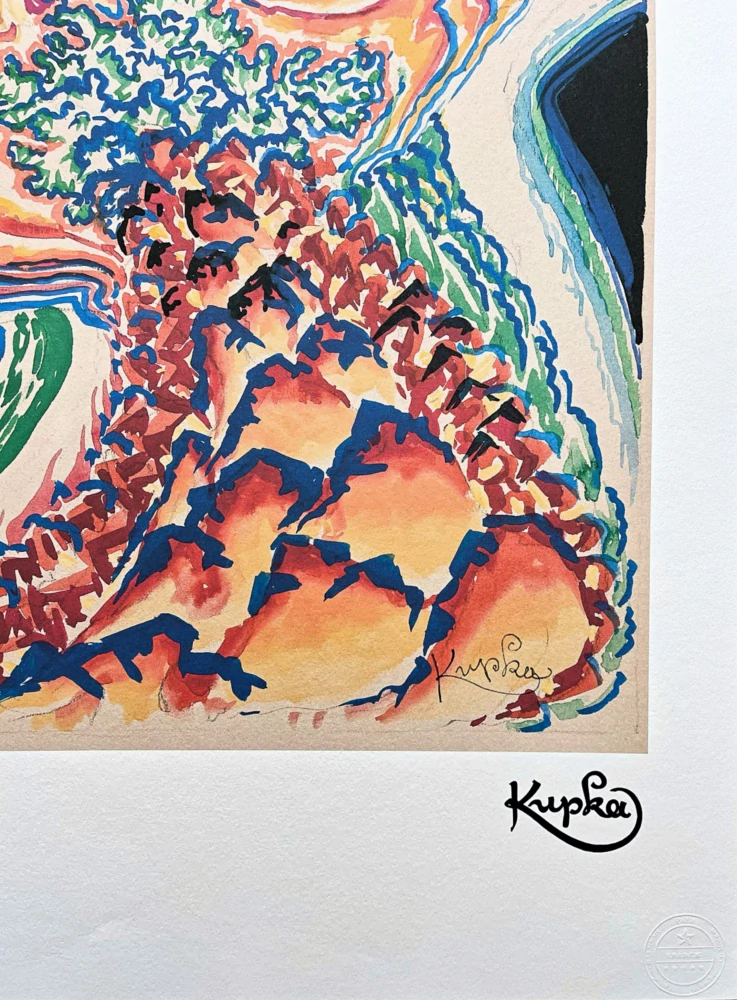František Kupka - Etude pour 92/350 - limitovaná edice s certifikátem, 50x70cm