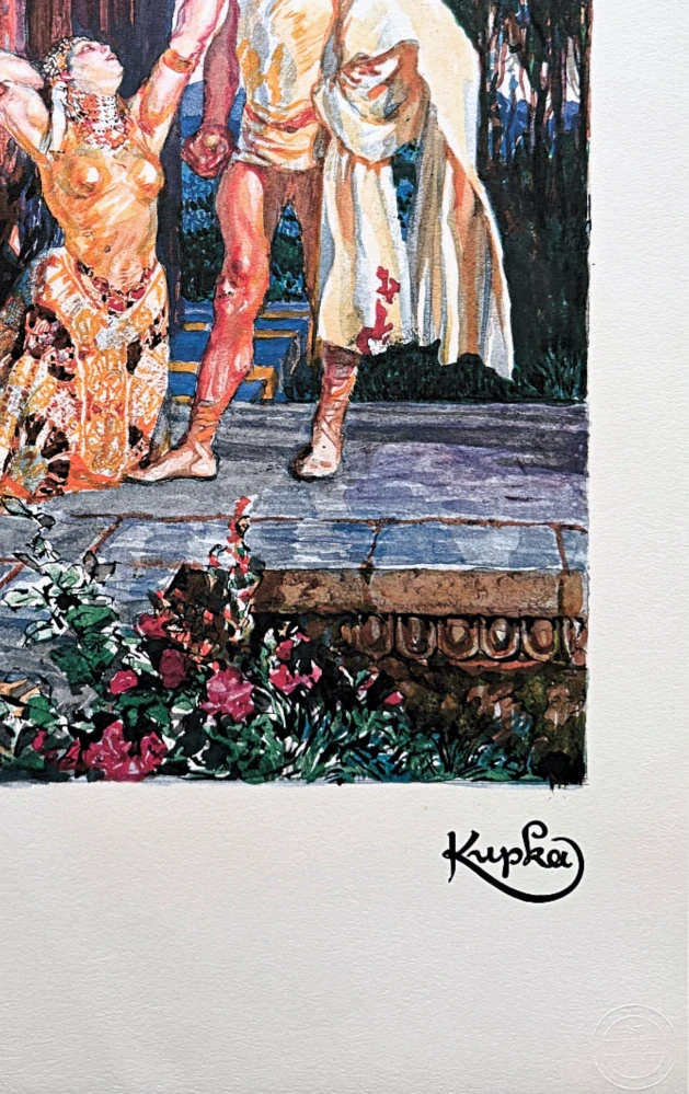 František Kupka - Ancient tragedy 56/350 - limitovaná edice s certifikátem, 50x70cm