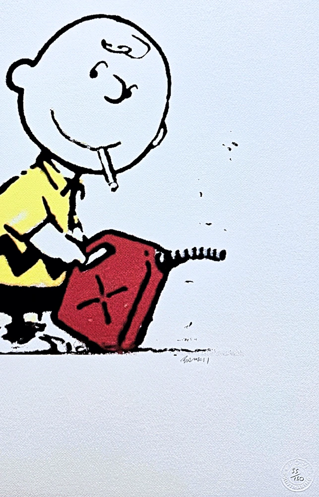 Banksy - Charlie Brown 55/150 - číslovaná edice s certifikátem, 50x70cm