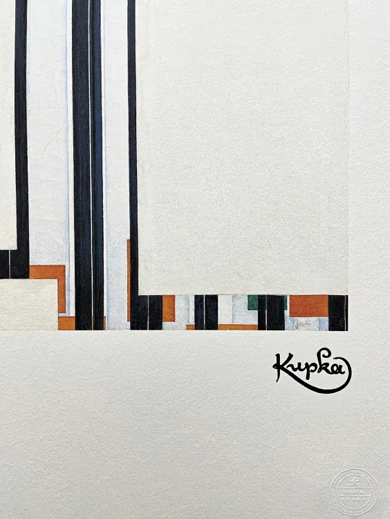 František Kupka - Série C III 16/350 - limitovaná edice s certifikátem, 50x70cm