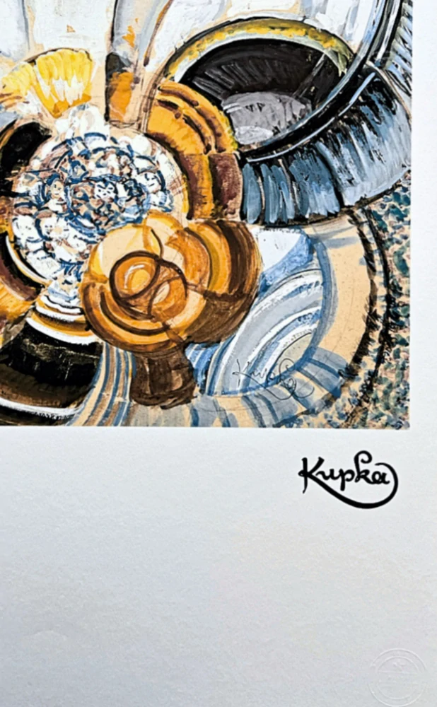 František Kupka - Around Point 95/350 - limitovaná edice s certifikátem, 50x70cm