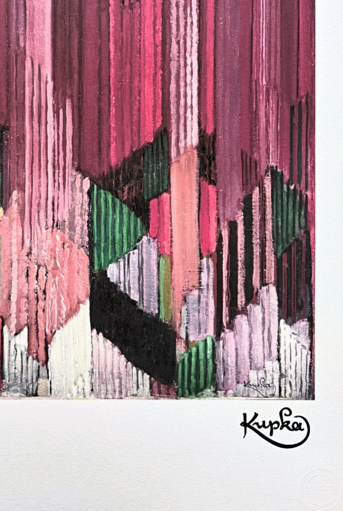 František Kupka - Study of verticals 10/350 - limitovaná edice s certifikátem, 50x70cm