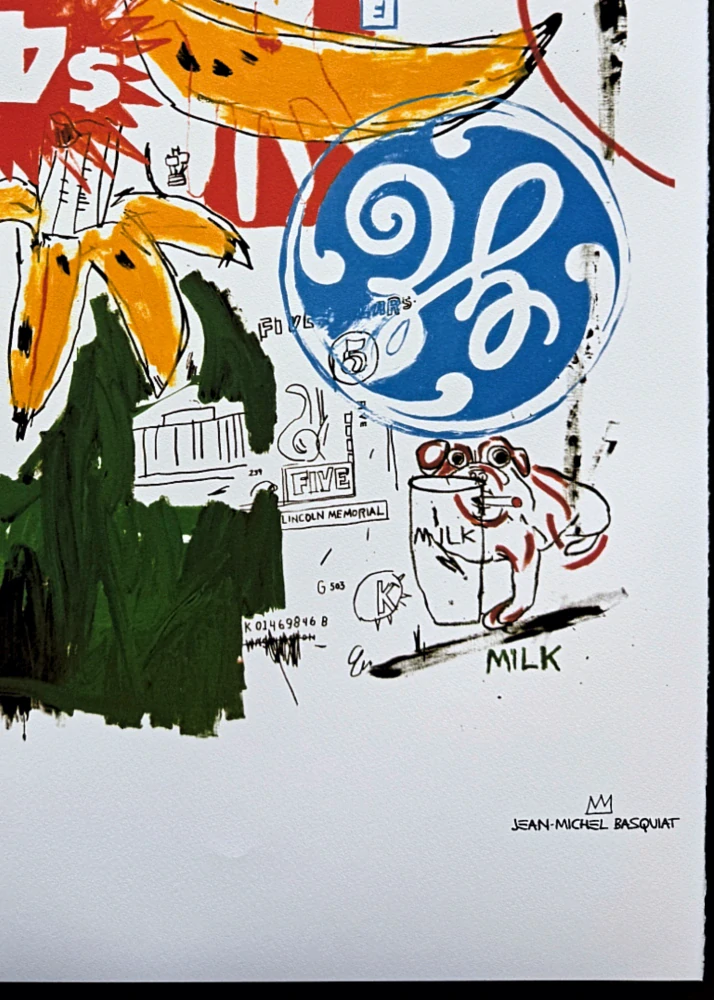 Jean-Michel Basquiat - Bananas 263/300 - limitovaná edice, signováno, 50x70cm