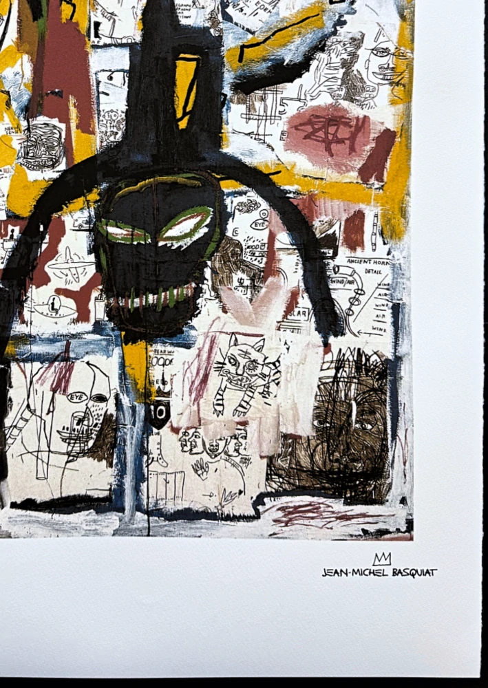 Jean-Michel Basquiat - Moon King 29/300 - limitovaná edice, signováno, 50x70cm