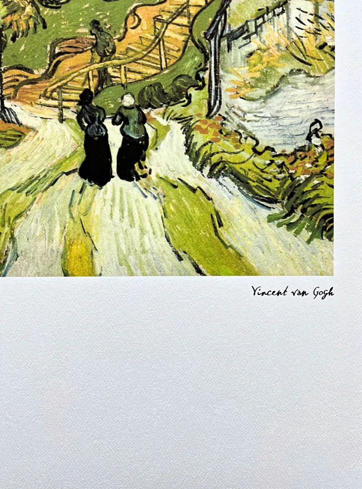 Vincent van Gogh - Stairway at Auvers 110/250 - limitovaná edice s certifikátem, 50x70cm