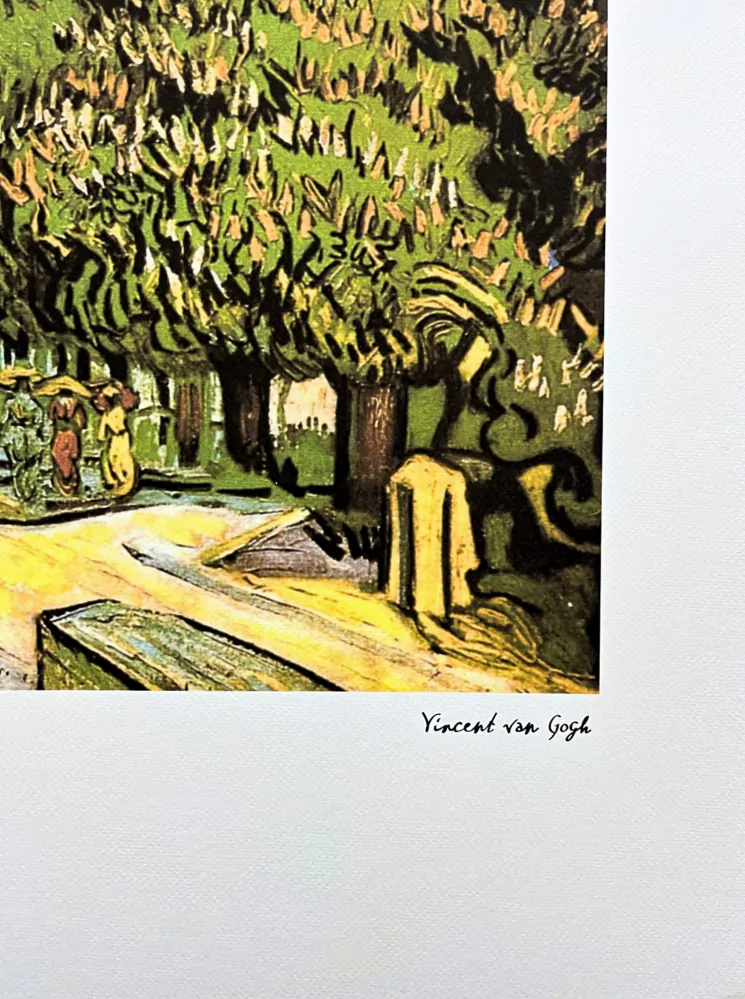 Vincent van Gogh - Chestnut Trees in Blossom 105/250 - limitovaná edice s certifikátem, 50x70cm