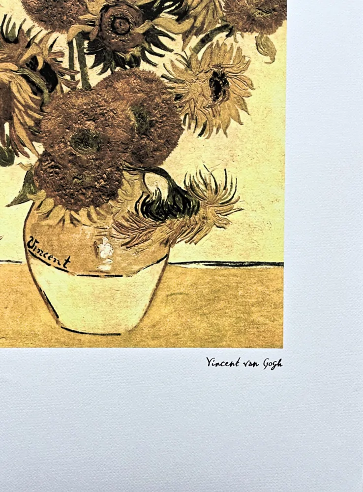 Vincent van Gogh - Vase with Fifteen Sunflowers 174/250 - limitovaná edice s certifikátem, 50x70cm