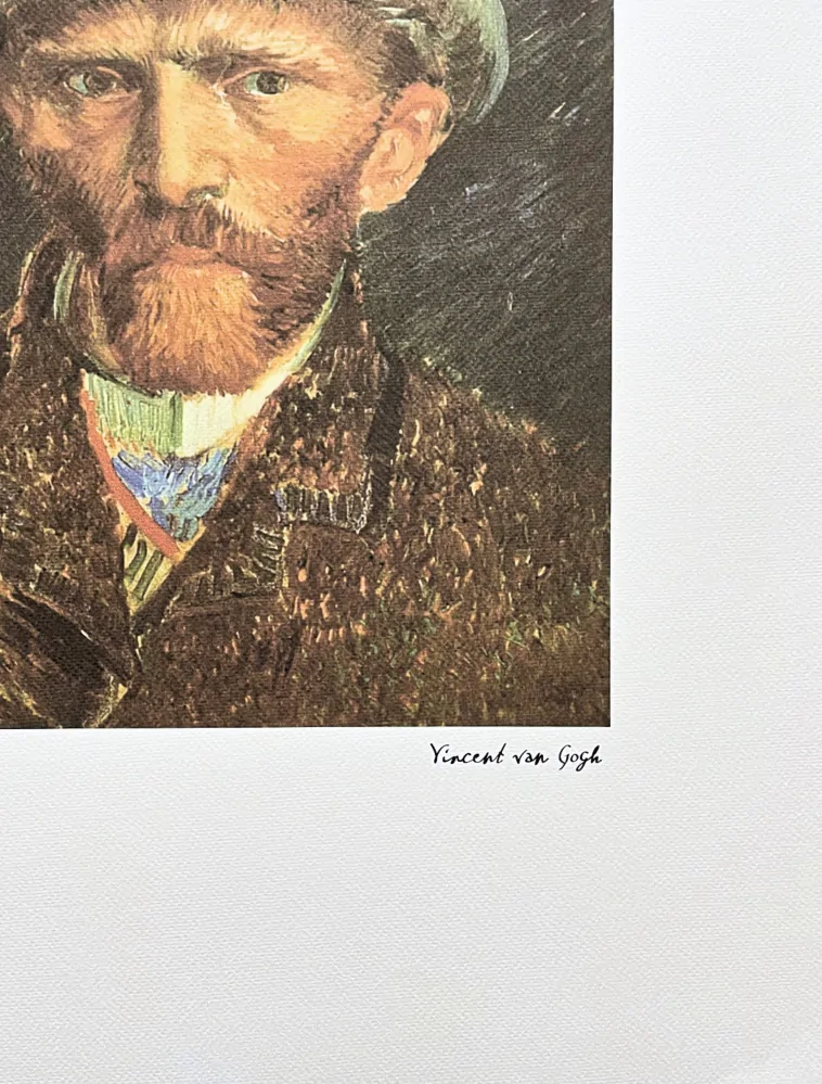 Vincent van Gogh - Self Portrait with a Grey Felt Hat 178/250 - limitovaná edice s certifikátem, 50x70cm