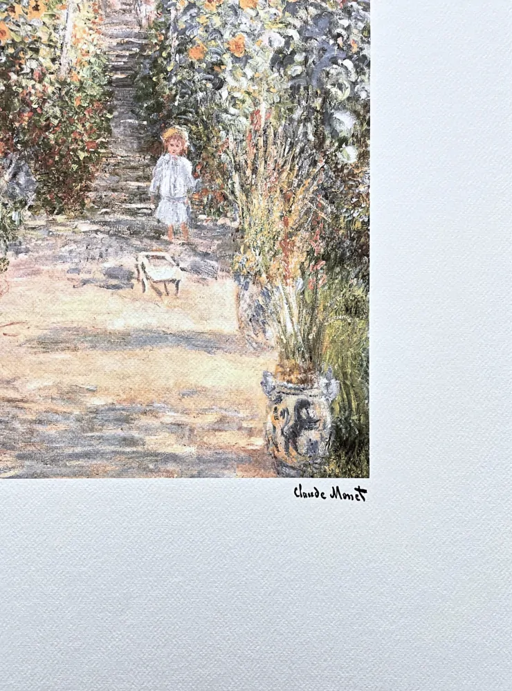 Claude Monet - The Artist's Garden at Vetheuil 114/250 - limitovaná edice s certifikátem, 50x70cm