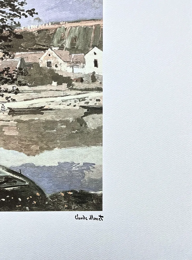 Claude Monet - Bennecourt 49/250 - limitovaná edice s certifikátem, 70x50cm