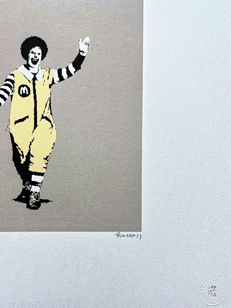 Banksy - Napalm x/150 - číslovaná edice s certifikátem, 70x50cm