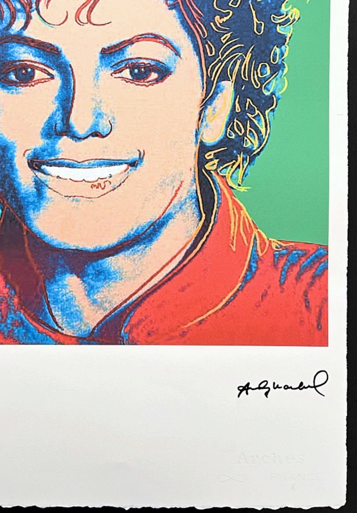 Andy Warhol - Michael Jackson zelený 3/100 - edice Leo Castelli s certifikátem
