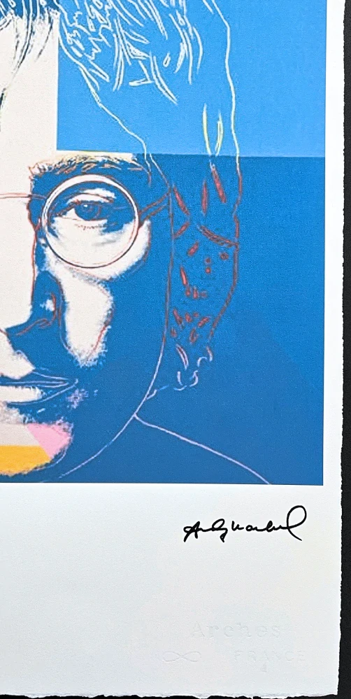 Andy Warhol - John Lennon x/100 - edice Leo Castelli s certifikátem