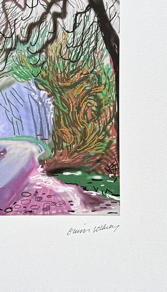 David Hockney -  The Arrival of Spring in Woldgate, East Yorkshire 6/200 - limitovaná edice, s certifikátem, 35x50 cm