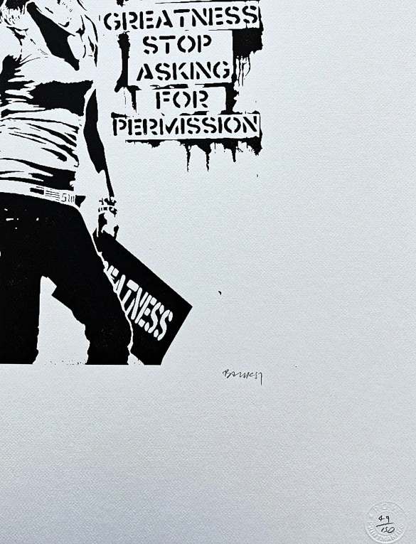 Banksy - If you want to achieve x/150 - číslovaná edice s certifikátem, 50x70cm