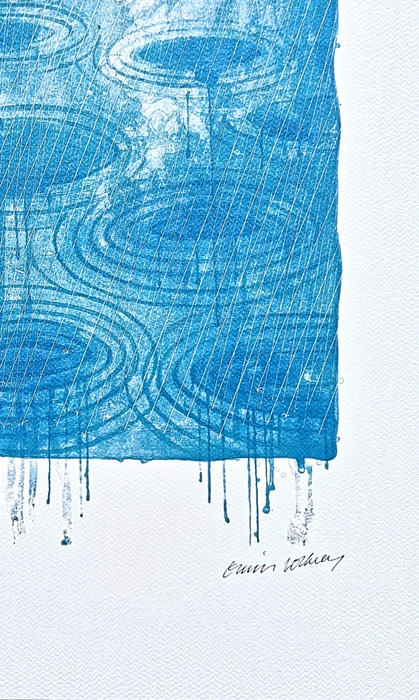 David Hockney - Rain 24/200 - limitovaná edice, s certifikátem, 35x50 cm