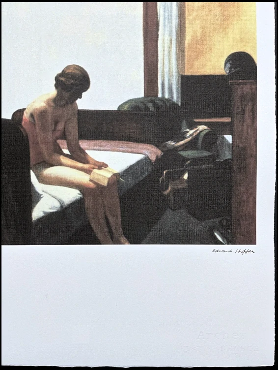 Edward Hopper - Hotel room 99/150 - limitovaná edice, s certifikátem, 38x57 cm