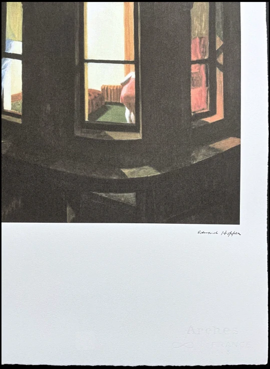 Edward Hopper - Night windows x/150 - limitovaná edice, s certifikátem, 38x57 cm