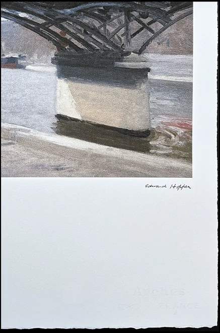 Edward Hopper - The bridge of art 55/150 - limitovaná edice, s certifikátem, 38x57 cm
