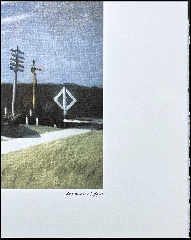 Edward Hopper - Railroad crossing 36/150 - limitovaná edice, s certifikátem, 57x38 cm