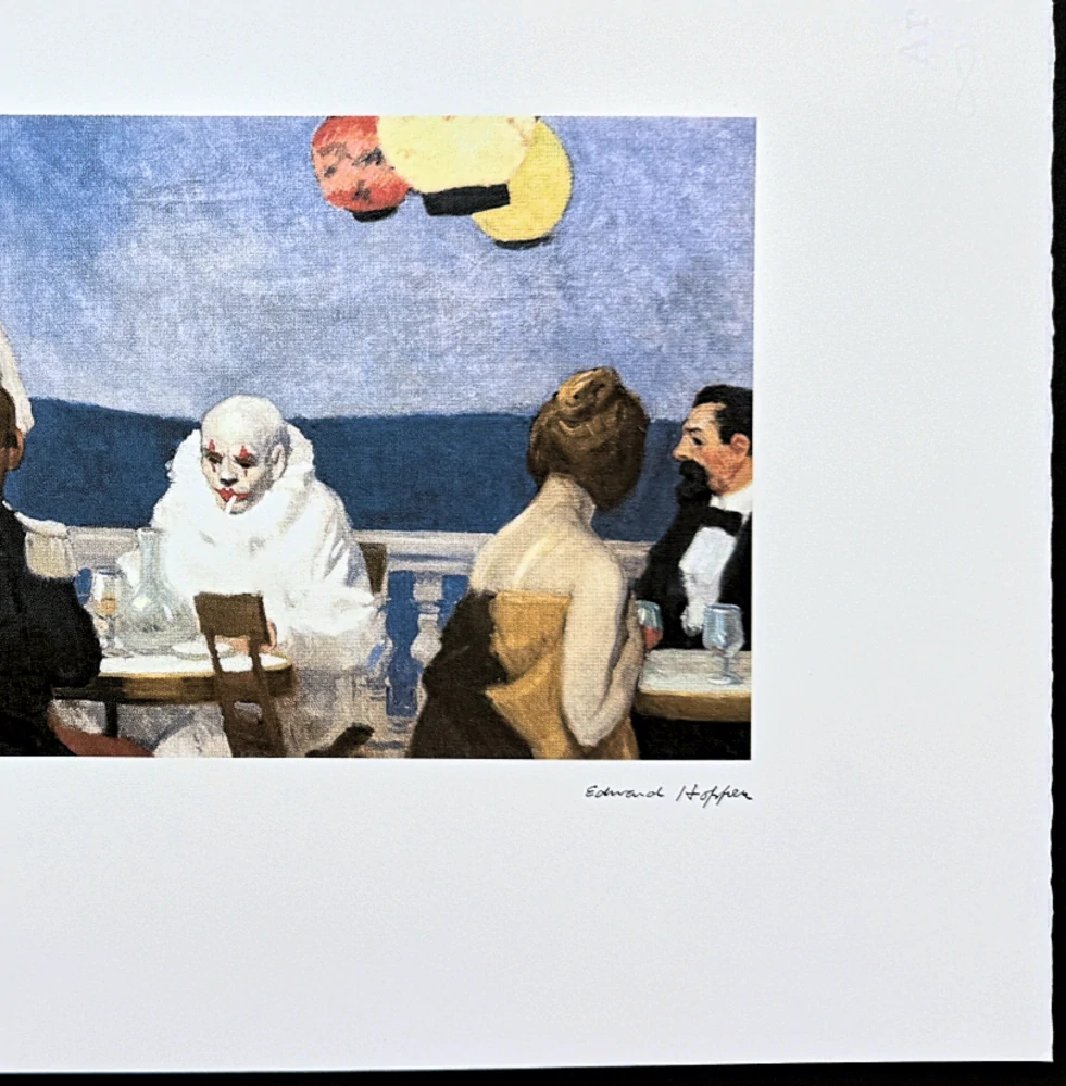 Edward Hopper - Soir bleu x/150 - limitovaná edice, s certifikátem, 57x38 cm