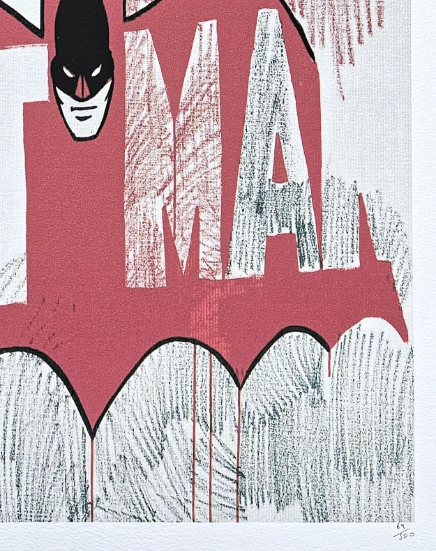 Andy Warhol - Batman 69/500 - signováno, 50x50cm, limitovaná edice CMOA s certifikátem