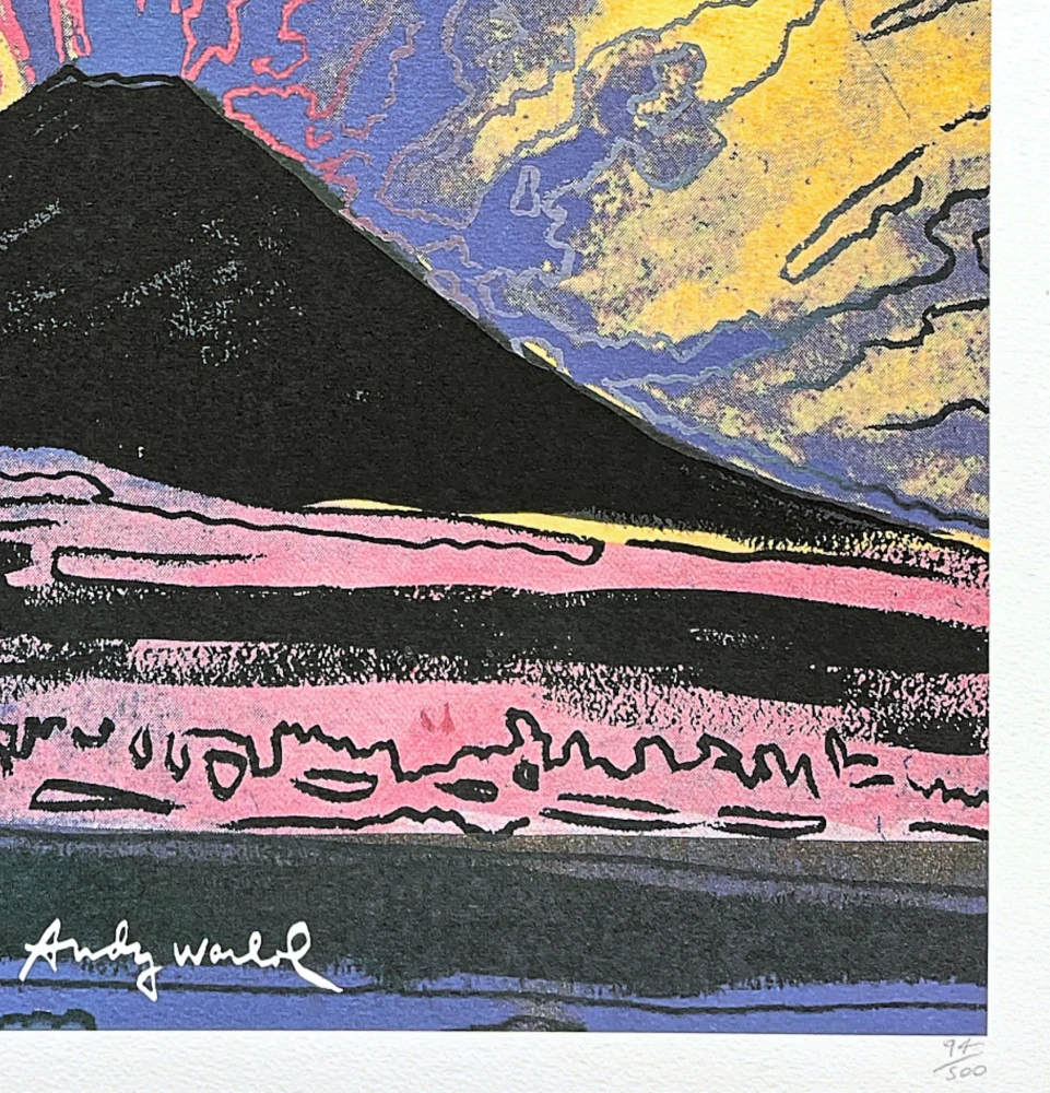 Andy Warhol - Vesuvius - černý 94/500 - signováno, 50x50cm, limitovaná edice CMOA s certifikátem