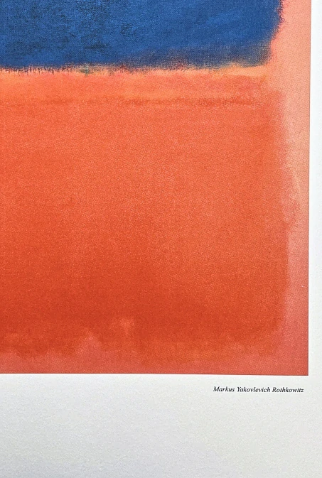 Mark Rothko - Blue cloud 19/200 - signováno, s certifikátem, 50x65 cm