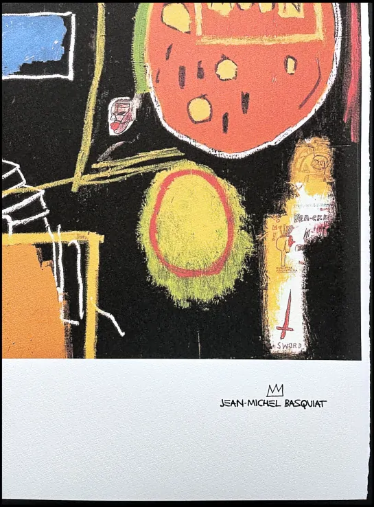 Jean-Michel Basquiat - Moon View 261/300 - limitovaná edice, signováno, 50x70cm 