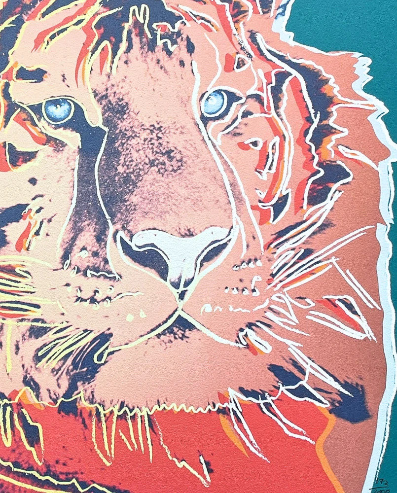 Andy Warhol - Tiger x/2400 - 60x60 cm, limitovaná edice CMOA s certifikátem