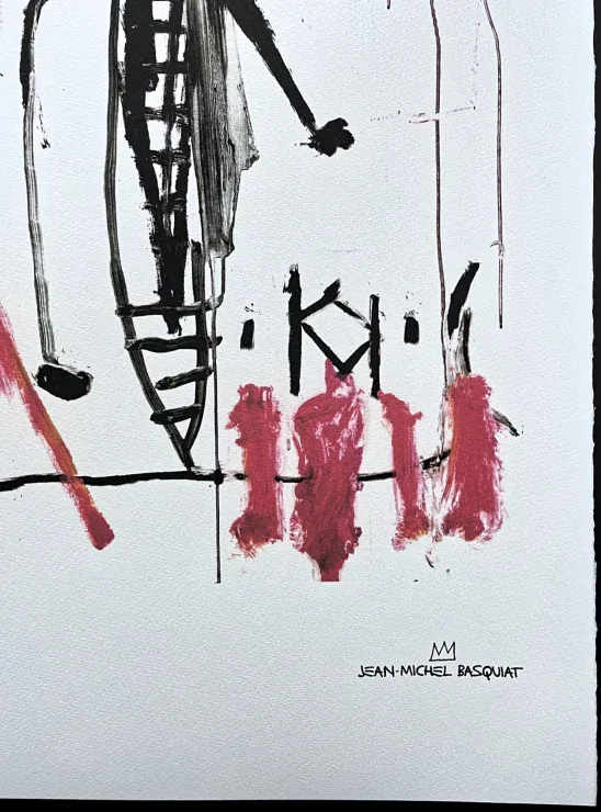 Jean-Michel Basquiat - African man 110/300 - limitovaná edice, signováno, 50x70cm
