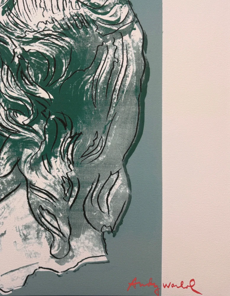 Andy Warhol - Alexander the Great modrý x/2400 - 60x60, limitovaná edice CMOA s certifikátem