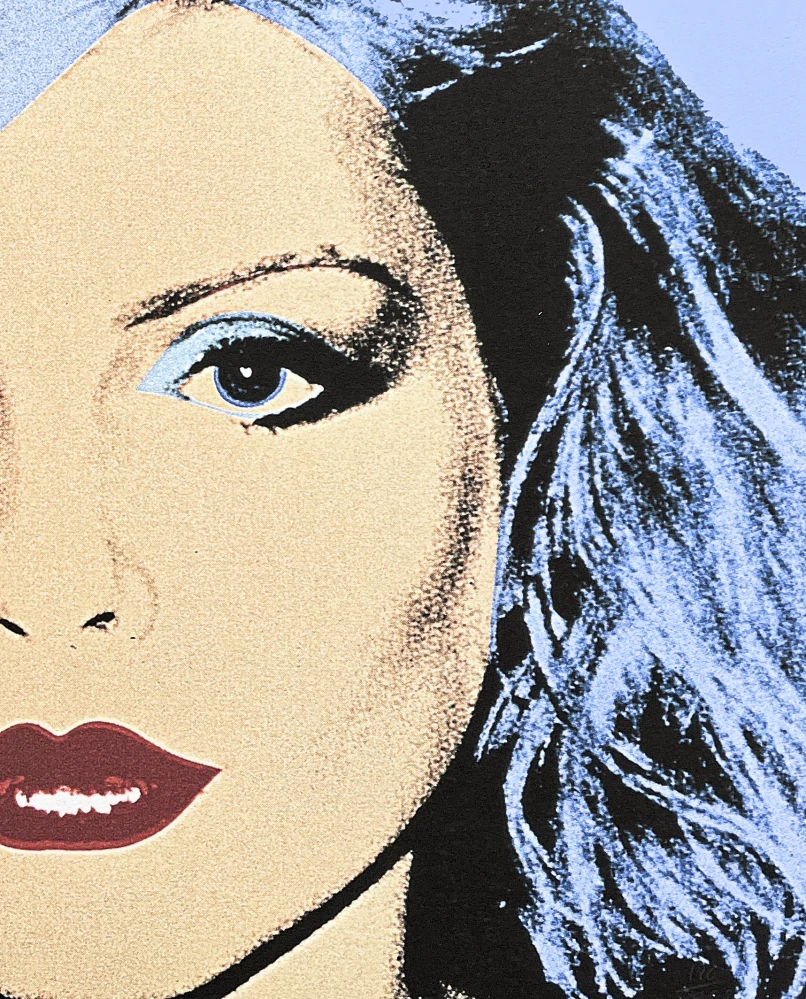 Andy Warhol - Debbie Harry modrá 180/2400 - 60x60cm, limitovaná edice CMOA s certifikátem