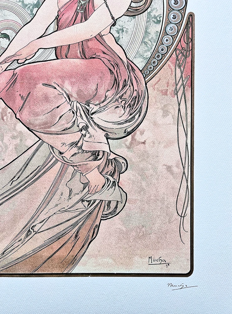 Alfons Mucha - La peinture 42/100 - limitovaná edice, signováno, 50x70cm