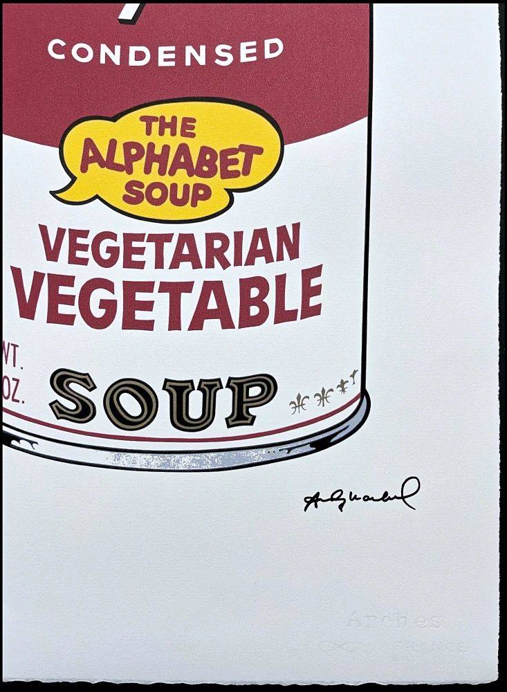 Andy Warhol - Campbell's Soup Vegetarian Vegetable 41/100 - edice Leo Castelli s certifikátem