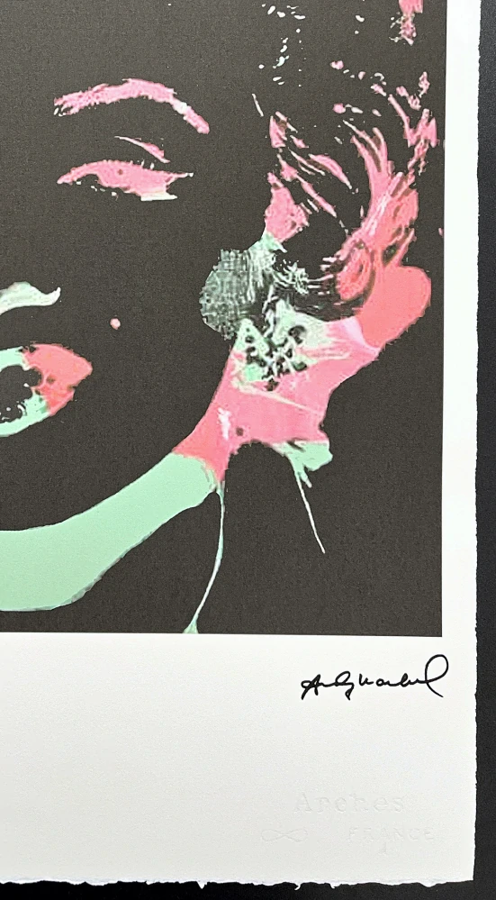 Andy Warhol - Marilyn Monroe metalická černá 66/100 - edice Leo Castelli s certifikátem