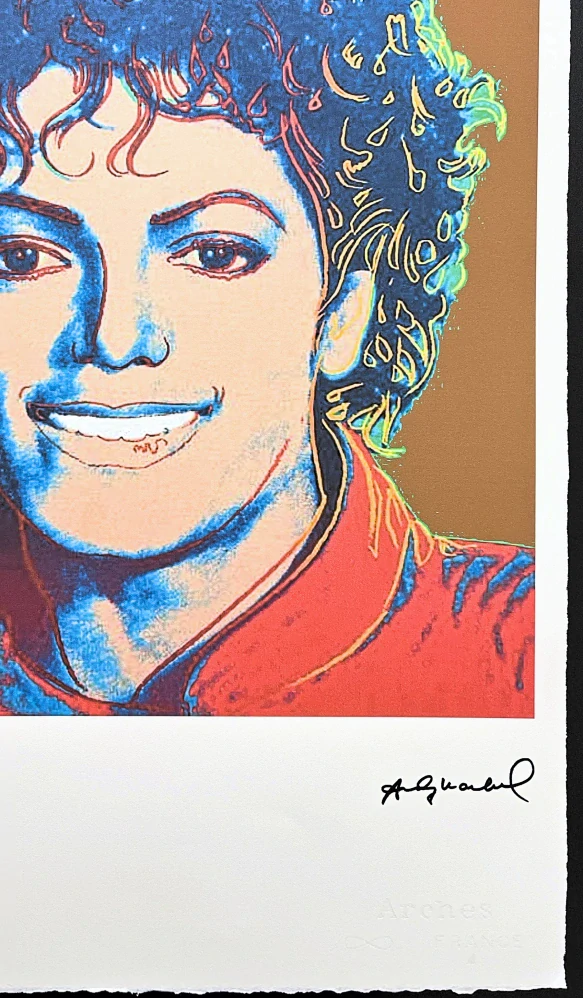 Andy Warhol - Michael Jackson hnědý 85/100 - edice Leo Castelli s certifikátem