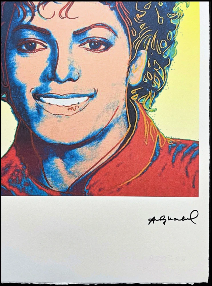 Andy Warhol - Michael Jackson žlutý 23/100 - edice Leo Castelli s certifikátem