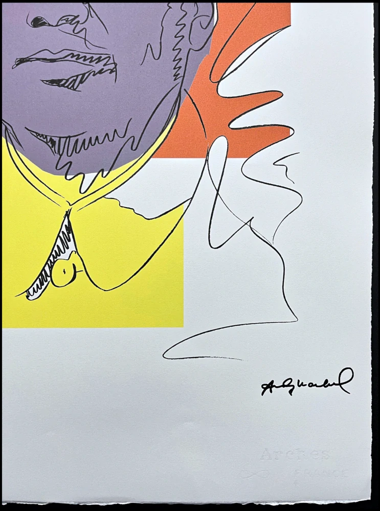 Andy Warhol - Mao Ce-tung kresba šedo-žlutý 88/100 - edice Leo Castelli s certifikátem