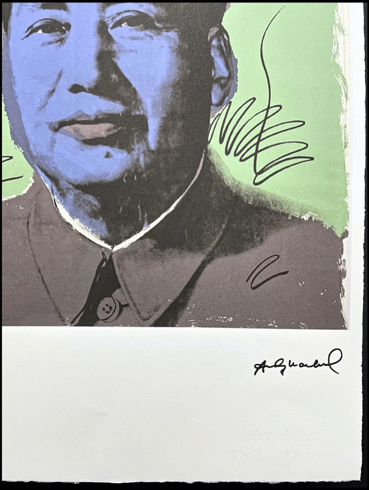 Andy Warhol - Mao Ce-tung zeleno-šedý 36/100 - edice Leo Castelli s certifikátem