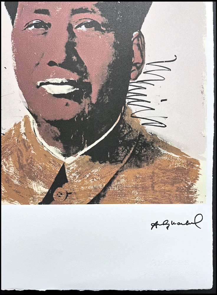 Andy Warhol - Mao Ce-tung hnědý 29/100 - edice Leo Castelli s certifikátem