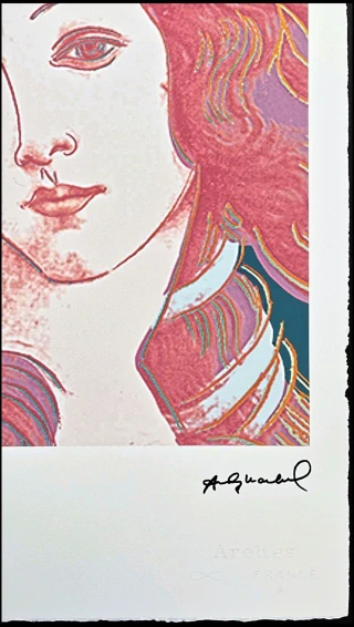 Andy Warhol - Birth of Venus růžová 63/100 - edice Leo Castelli s certifikátem